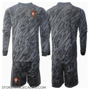 Portogallo Portiere Maglia Gara Trasferta Repliche Europei 2024 Bambino Maniche Lunghe